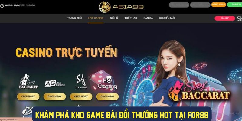 Kho game bài hot tại nhà cái For88